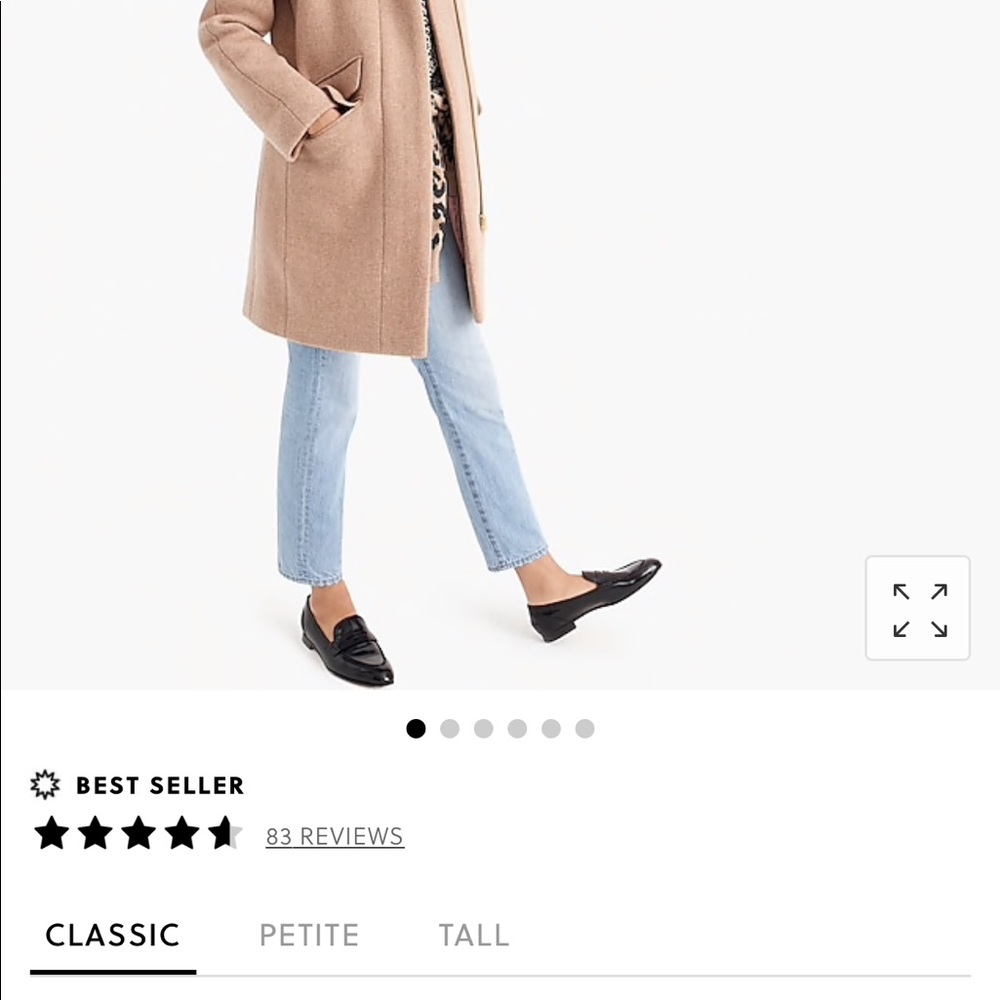 Jcrew Cocoon coat in sandstone - NWT